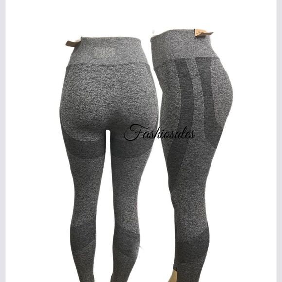 Victoria Secret PINK Seamless Workout Tight High Waist Full length tight gray - Picture 8 of 9